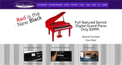 Desktop Screenshot of musiccitypianos.com